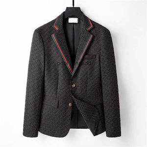 Nuovi stilisti Lettera di moda Stampa Blazer da uomo Cappotto di moda in lino di cotone Giacche firmate Business Casual Slim Fit Abito formale Blazer Abiti da uomo Stili