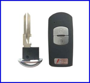 Ersättningsfjärrbilsnyckelfodral FOB för Mazda 3 5 6 CX5 CX7 CX9 RX8 Miata MX525902572789398