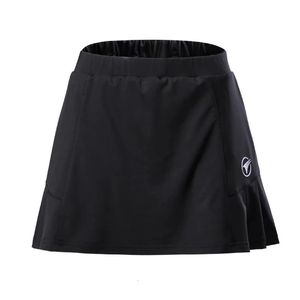 Женская теннисная юбка, профессиональная спортивная юбка для бадминтона, фитнеса, 2 слоя, одежда с высокой талией для тренировок, йоги, пинг-понга 240304