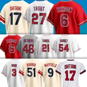 Custom Men Women Youth Los Angeles''Angels''27 Mike Trout Baseball Jerseys Ohtani Reid Detmers Hunter Renfroe Gio Urshela Jaime Barria Aaron Loup Chad Wallach Zach Neto