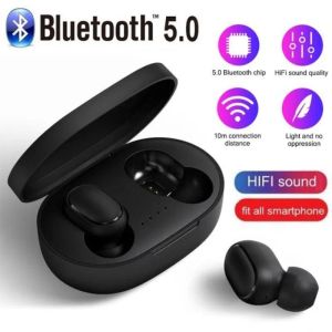 A6S TWS Trådlösa hörlurar Bluetooth -hörlurar Kontrollerar Sport Headset Vattentät mikrofonmusik Earphone för smartphone Xiaomi