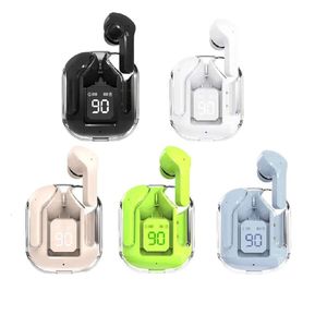 Air 31 TWS Earbud BT5.3 Power LED Display Touch Control Stereo Headphones Mini in-Ear Earbuds with Charging Case and LED Digital Display Green lyp002