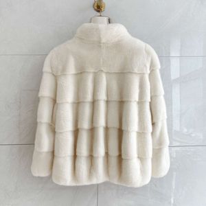 Short Women's Standing Neck Young Mink Fur Grass Coat Fashion 2023 New 971201