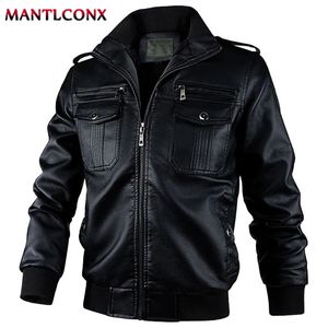 Moda jaqueta de couro dos homens outono inverno motocicleta jaqueta motociclista quente windbreak casaco de couro do plutônio outerwear preto xl 240228