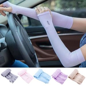 Knee Pads Mosquitoes Arm Sleeves Sunscreen Women Half Finger Sun Protection Gloves UV Hand Cover