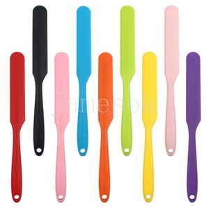 Long handle silica gel spatula cake cream Bakeware mixer baking dough scraper butter knife kitchen cakes baking tool DF085