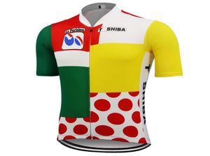 La Vie Claire 사이클링 저지 Ropa Ciclismo 자전거 자전거는 짧은 소매 여름 통기성 프랑스 자전거 의류 9822390