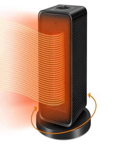 Space Heaters 1200W Adjustable Thermostat Portable Space Heater Electric PTC Heater Fast Heating Up Overheating Protection Fan Hea7738660