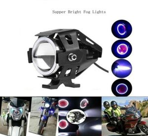 125W Motorcycle Headlights with Switch Motorbike Auxiliary Spotlight U7 LED Motor Driving Strobe Flashing DRL Lights for ATV UTV T7756683