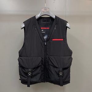 2024 NY RÖD LOGO stora arbetskläder Pocket Men's Vest Oversize Edition Coat