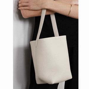 The Row Bags bucket bag Designer Summer new small top layer lychee grain cowhide Tote Bag ins handbag female240K