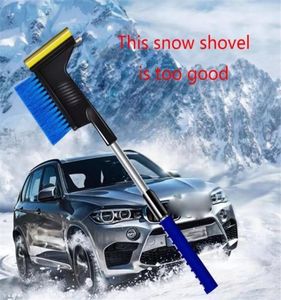 3In1 wielofunkcyjny długi uchwyt samochodowy Scraper Snow Shovel Pęcz szczotka zimowe samochod