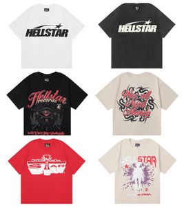 Designer hellstar t-shirt per uomo t-shirt da uomo di lusso bianco nero estivo grafica stampa in cotone tee oversize top donna trendy streetwear moda t-shirt disegni