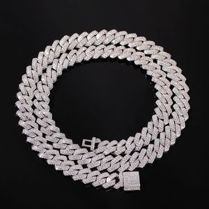 13 mm prosta krawędź Mikro -Pave Mikro Pave Cubic Zircon Mixed Luksus Bling Pełna lodowana biżuteria