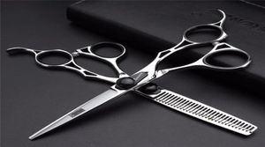 Hårsaxa Aplants 6 tum Barber Shop Set Professional Frisörsalongtillbehör som skär tunnare Shears2877781