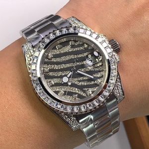 Diamonds zegarki męskie zegarki 40 mm automatyczny ruch mechaniczny Watch WarterProof Business Montre de Luxe229g