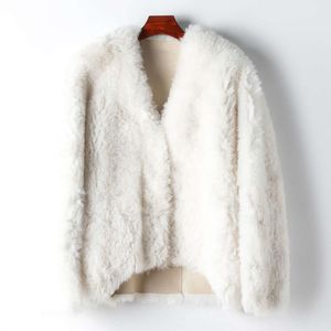 A Small Amount Of Clothing, 2024 New 100 Wool Coat, Haining Spring Autumn Women's And Integrated Real Fur Coat 320561