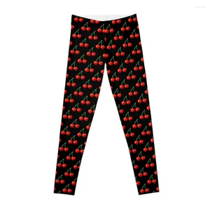 Pantaloni attivi Leggings modello ciliegia rossa Allenamento Donna Abbigliamento sportivo Donna