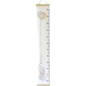 Decorative Plates Growth Charts For Kids Canvas Height Ruler Roll Up Baby Birthday Gift Wall Decor