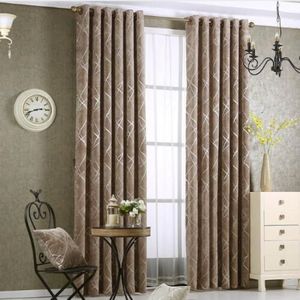 Cortina blackout prata jacquard chenille para quarto moderno tecido cego cinza para sala de estar janela tamanho personalizado 2862