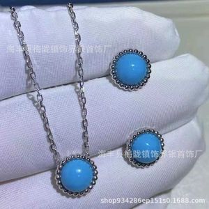Designer Pendant Necklace Sweet Vanca Pärlad krage kedja med diamantkalidoskop litet midjehalsband tjockt pläterat med rosguld U5HL