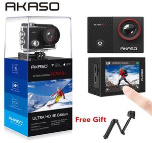 Câmera de ação AKASO Go EK7000 Pro 4K com tela sensível ao toque EIS ângulo de visão ajustável 40m câmera de mergulho com controle remoto câmera esportiva 215883685