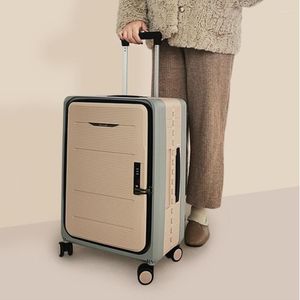 Malas Mulheres Rolando Conjuntos de Bagagem Dobrável PP com Bloqueio Grande Capacidade Multi-Função Universal Rodas Trolley Cases Bag225N