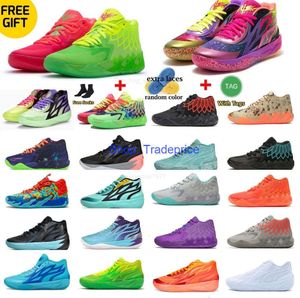 MB.01 02 Mens Lamelo Queen City Basket Ball Shoes 1S1Rick e Morty Rock Ridge Red, não daqui para OVNIME