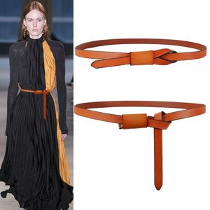 real genuine Leather Waist Strap Belt Black Brown high quality Women knit slim dress belts belts for women luxury designer brand273t