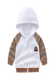 2022 Baby Boys Girls Striped Hoodies Cotton Kids Long Sleeve Hooded Sweaters Child Sweatshirts Girl Clothes 16 Years1876855