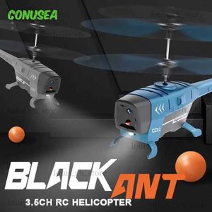 Elektrik/RC Uçak 3.5Ch 2.5Ch RC Helikopter 2.4G Engelli Uzaktan Kumanda Helikopterleri Engelden Kaçınma Fonksiyonu Erkekler için Radyo Kontrollü Düzlem Oyuncakları T240309