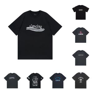 Kurzarm-Sommer-T-Shirt für Herren, Kleidung, Hemden, T-Shirts, T-Shirt, Herren, Rundhalsausschnitt, atmungsaktive Baumwolle, schnell trocknend, lässig, lockere Stickerei, Buchstabe, elegant, hochwertig