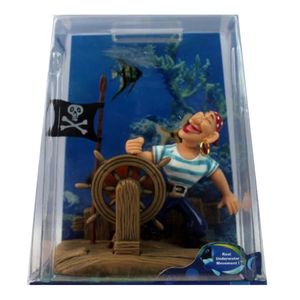 WinAqum Undersea Decoration JOLLY ROGER AERATING ORNAMENT Decor for Aquarium Fish Tank Wa93 240307