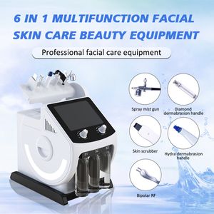 6 I 1 Hydra Dermabrasion Aqua Peel Clean Hud Care RF Vakuum Ansiktsrenare Hydra Oxygen Jet Peel Machine