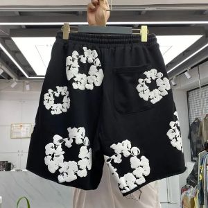 Designer Men's Shorts Designer Shorts Floral Graphic Harajuku Overdimensionerad kvinna Lyxig casual tryck Streetwear Short Pants