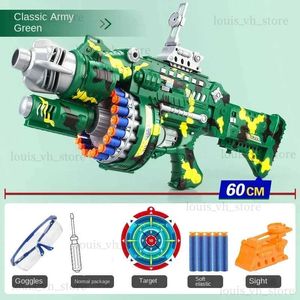 Arma brinquedos brinquedo legal nerfs arma infantil elétrica lançamento contínuo brinquedo elétrico bb arma militar série arma de bala macia atirador t240309