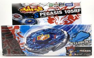 Limitowana edycja Zbieraj metal Fusion Beyblade BB28 Storm Pegasus Pegasis 105RF Launcher6061056