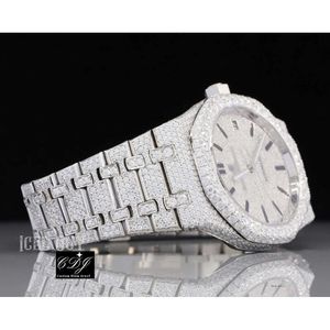 VVS Moissanite Diamond Custom Out Out Watch Luksusowy popiersie Diamond Watch For Men Hip Hop Watch Biżuteria Mossanite Watch 531