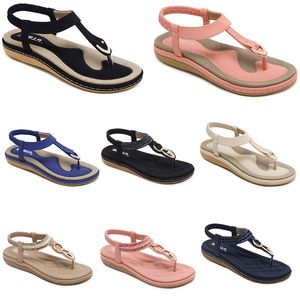 2024 Sommer Damenschuhe Sandalen Niedrige Absätze Mesh-Oberfläche Freizeit Mama Schwarz Weiß Große Größe 35-42 J13-1 GAI