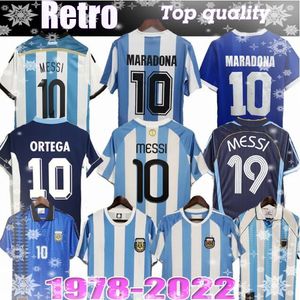 78 86 98 Maglia da calcio retrò Argentina Maradona 1994 1996 2000 2001 2006 2010 Kempes Batistuta Riquelme HIGUAIN KUN AGUERO CANIGGIA AIMAR Maglie da calcio 22/23