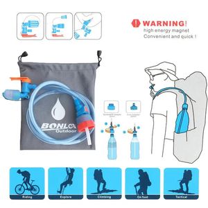 Vattenflaska Drink Tube Slang Hydration Blåsan Reservoir Pack Ryggpack System Kit Cykling Vandring Vattenväska Y240223