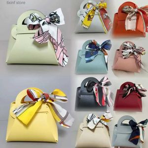 Gift Wrap 10pcs Wholesale Wedding Gift Bags for Guests Wedding Favour Bag Baby Shower Distributions Bags Goody Candy Packaging Bags T240309