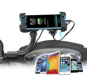Motorcycle Mobile Phone Holder Charger EBicycle Support Smartphone Scooter for 357 inch6259564