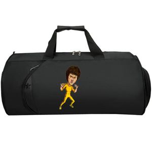 Bruce Lee Sling Bag Kung Fu Duffle Jeet Kune Do Tote Picture Drukuj ramię