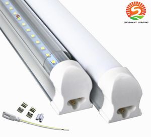Integrerad 4 ft LED -rörlampor Frostat Clear Cover 100lm W SMD2835 4ft LED -butik Ljus för takanvändning3296211