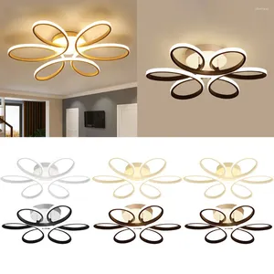 Taklampor Flush Mount Lamp 12W LED -ytmonterad Super Bright Flower Design Eye Care For Bedroom vardagsrum