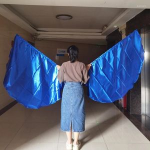 Scene Wear Dance Props Flag Wings Silver Half Round Belly Performance Opening Ceremony of the Sports Meet Prop 1 Par