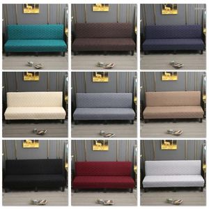 Chair Covers Jacquard Stretch Sofa Bed Cover Without Armrests Monochromatic Elastic Folding Couch Living Room Special Offer Bedspreads