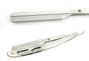 2PCSLOT Barber Straight Edge Razors Blade Rostfritt stål Fällbara rakkniv7614567