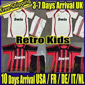 Retro Kids 06 07 90 91 Retro shirts SOCCER JERSEYS 95 96 97 Gullit 01 02 03 12 14 15 Maldini Van Basten football KAKA Inzaghi 06 07 PIRLO SHEVCHENKO BAGGIO JERSEY